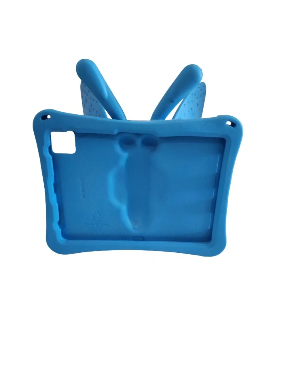 Blue Butterfly Kids iPad Case with Built-In Stand